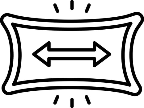 Fabric Stretch Icon Style vector