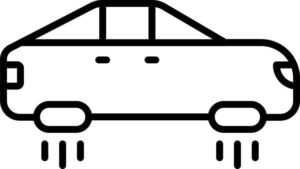 Hover Car Icon Style vector