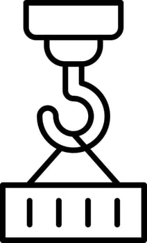 Overhead Cranebox Icon Style vector