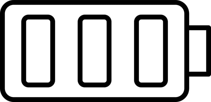 Full Battery Icon Style vector