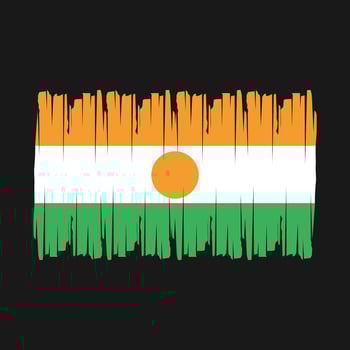 Niger Flag Brush Vector