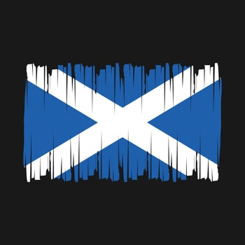 Scotland Flag Brush Vector
