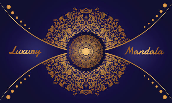 luxury ornamental mandala design vector