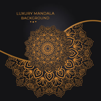 luxury ornamental mandala design vector