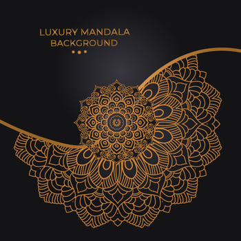 luxury ornamental mandala design vector
