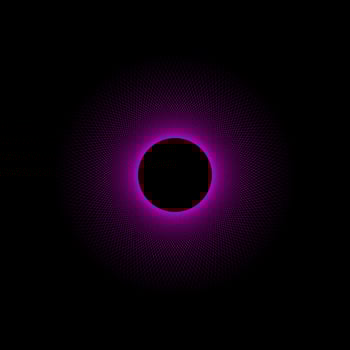 Pink black hole spirograph vector frame