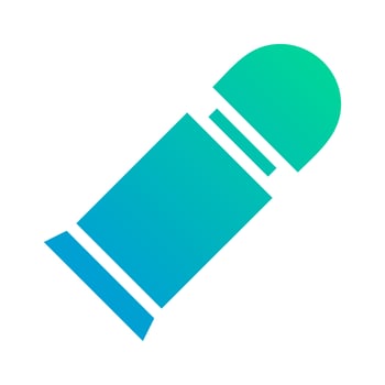 bullet icon solid gradient green blue style military illustration vector army element and symbol perfect.