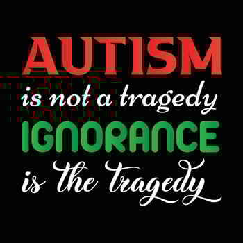 Autism T-shirt Design vector