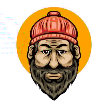 Lumberjack old mascot vector