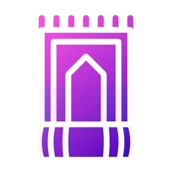 rug icon solid gradient pink style ramadan illustration vector element and symbol perfect.
