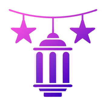 decoration icon solid gradient pink style ramadan illustration vector element and symbol perfect.