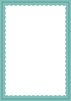 Blue and white background color with stripe line and circle shapes. Vertical frame, boarder for text or picture. vector
