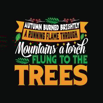 Autumn T-Shirt Design vector