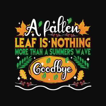 Autumn T-Shirt Design vector