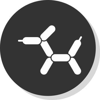 Balloon Dog Vector Icon Design