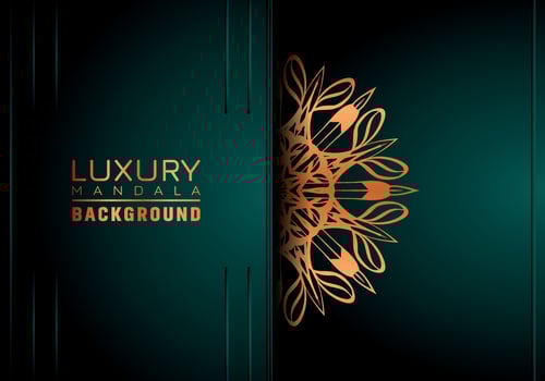 Luxury ornamental mandala background, arabesque style vector