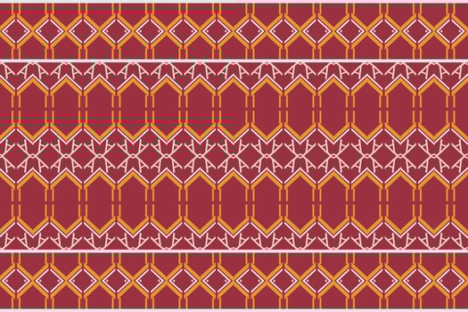 Geometric ethnic embroidery patterns. traditional pattern design It is a pattern geometric shapes. Create beautiful fabric patterns. Design for print. Using in the fashion industry. vector