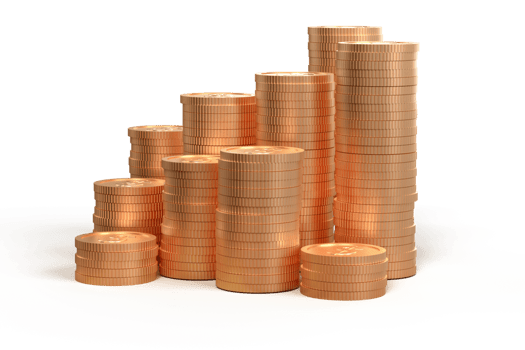 3D render dollar coin, gold style, transparent png