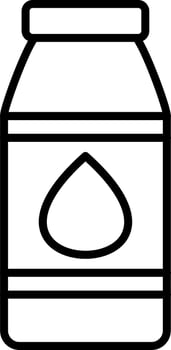 Milk Bottle Icon Style vector