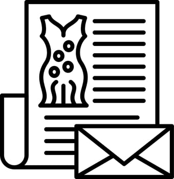 Fashion Newsletter Icon Style vector