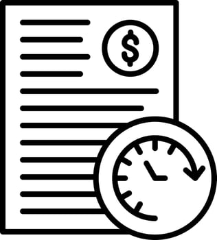 Transaction History Icon Style vector