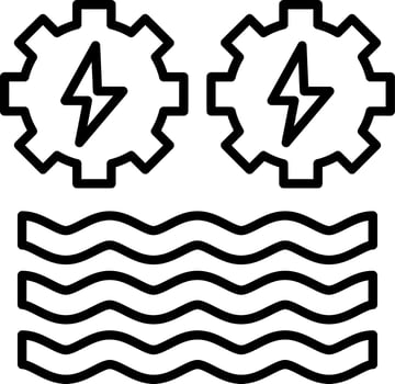 Hydro Power Icon Style vector
