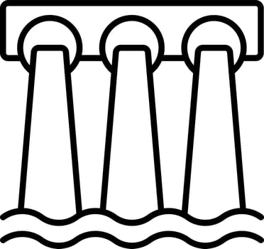 Dam Icon Style vector