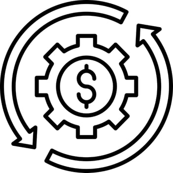 Business Automation Icon Style vector
