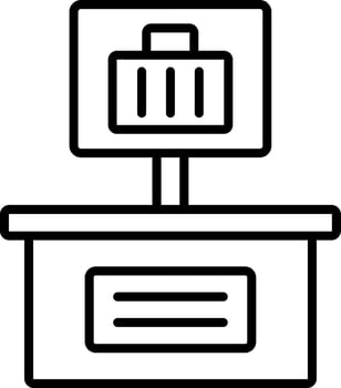 Baggage Area Icon Style vector