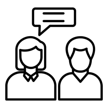 Couple Counseling Icon Style vector