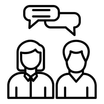 Counselling Icon Style vector