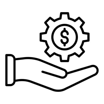 Business Settings Icon Style vector