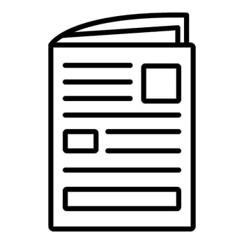 Newspaper Icon Style vector