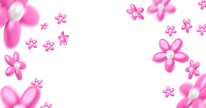 Women's day 3d flowers png