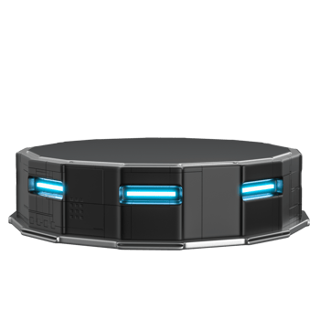 Futuristic neon 3d podium png