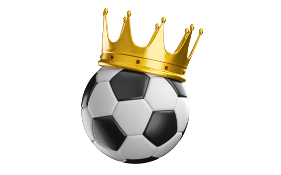 Ball with gold crown png