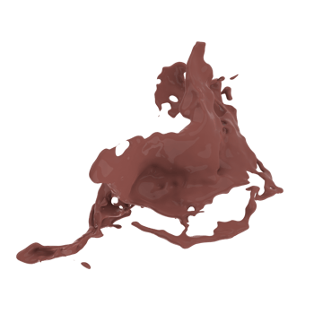 Easter chocolate splash 3d png
