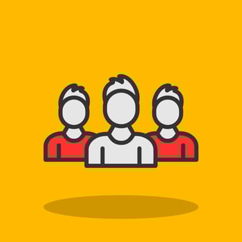 Team Vector Icon Design