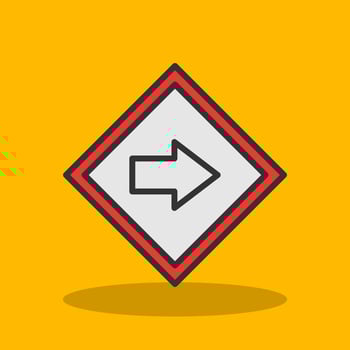 Direction Vector Icon Design