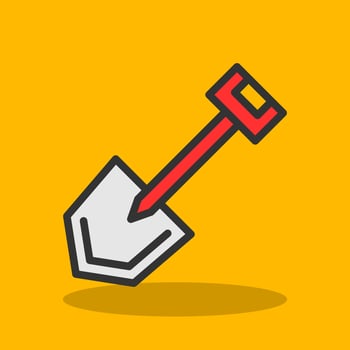 Shovel Vector Icon Design