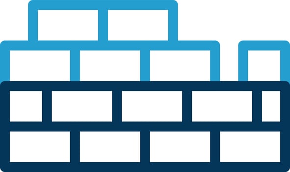 Brickwall Vector Icon Design