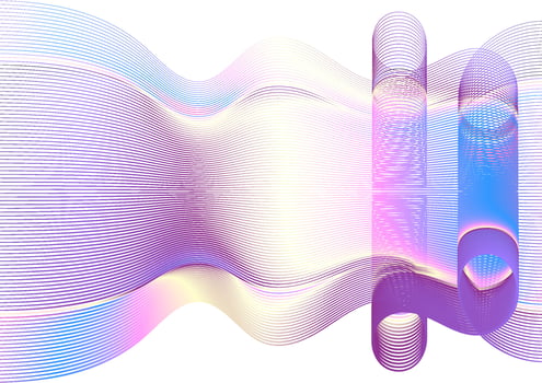 Abstract background. Waves line Ribbons colorful. Vector illustration.