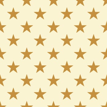gold star pattern vintage background vector