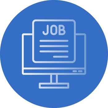 Job Vacancy Vector Icon Design