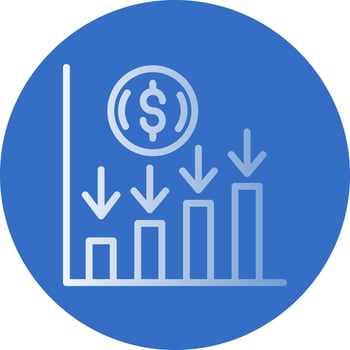Average Dollar Sale Vector Icon Design