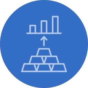 Gold Investing Vector Icon Design