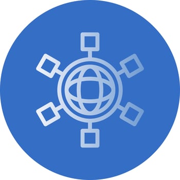 Social Networks Vector Icon Design