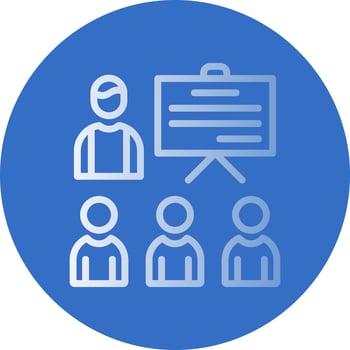 Coaching Vector Icon Design