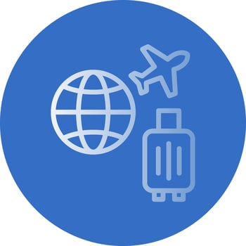 Travel Insurance Vector Icon Design