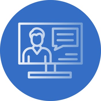 Online Consulting Vector Icon Design